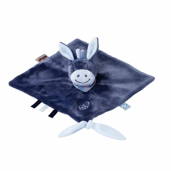 Nattou plüss szundikendő Alex and Bibou - Alex a szamár