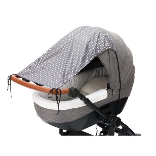 Fillikid Napvitorla Sky babakocsira - Szürke pöttyös