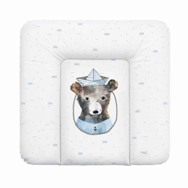 Ceba pelenkázó lap puha 75x72cm Watercolor World Sailor csákós maci