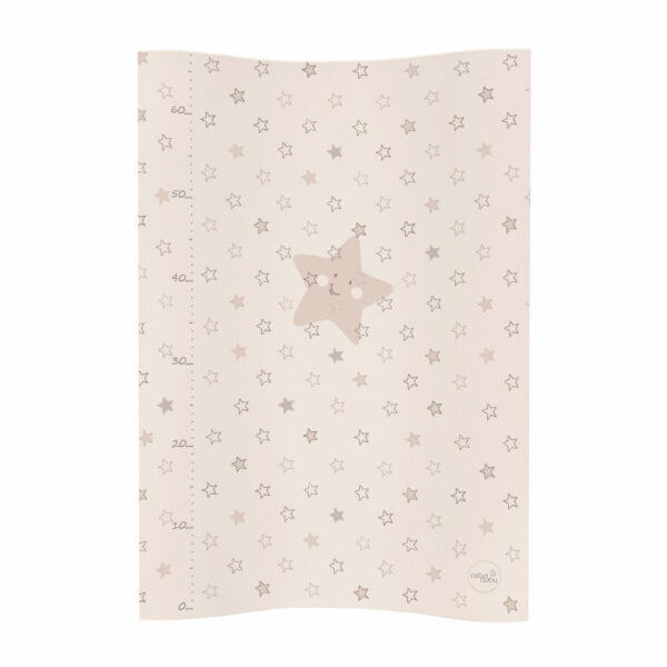 Ceba pelenkázó lap puha 2 oldalú 50x70cm COSY csillag bézs