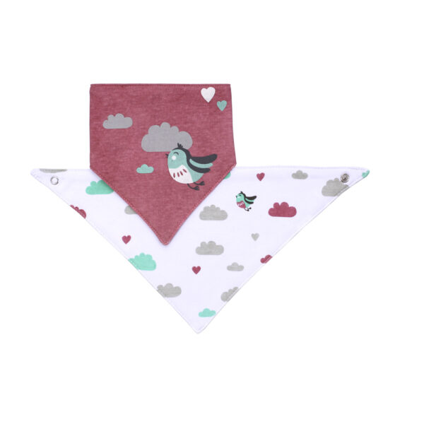 BabyOno előke háromszög 2db madárka