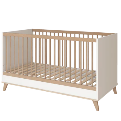 FLIP White & Oak átalakítható 140-es babaágy