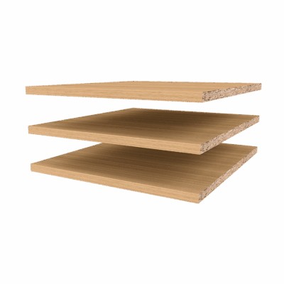 Calma Oak Wardrobe Shelf Set